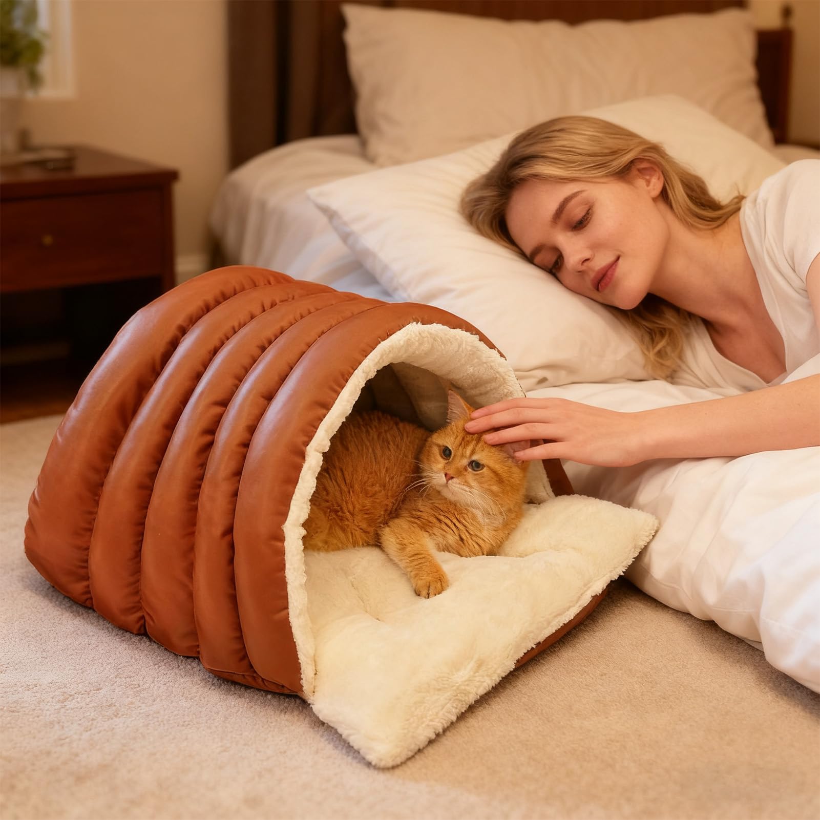 Tana Per Gatti Cuccia Impermeabile Semi Chiusa Per Animali Domestici | Morbida Tenda Nascondiglio Per Per Cuccioli E Piccoli Grandi Casa Giardino Soggiorno Esterno