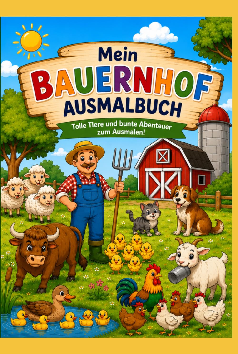 Mein Bauernhof: Ausmalbuch (Ausmalbuch für Kinder)