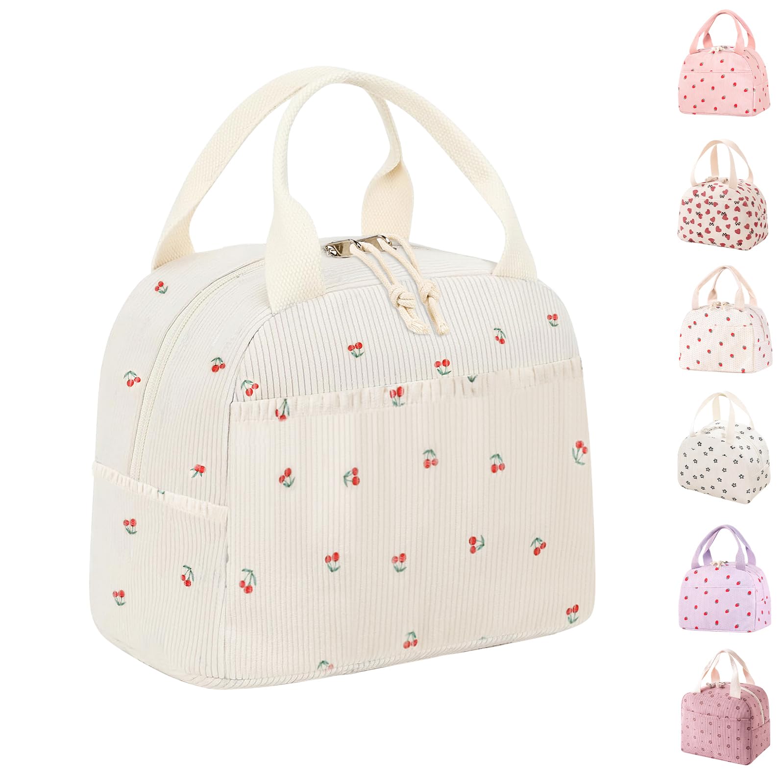 Lunch Bags for Women Insulated Cooler Lunch Bag Adults Kids Packed Lunch Box Tote Bag Cute Girls Ladies Lunch Bags for Work School Picnic Travel Beach Gifts for Women Her Wife Preppy Stuff