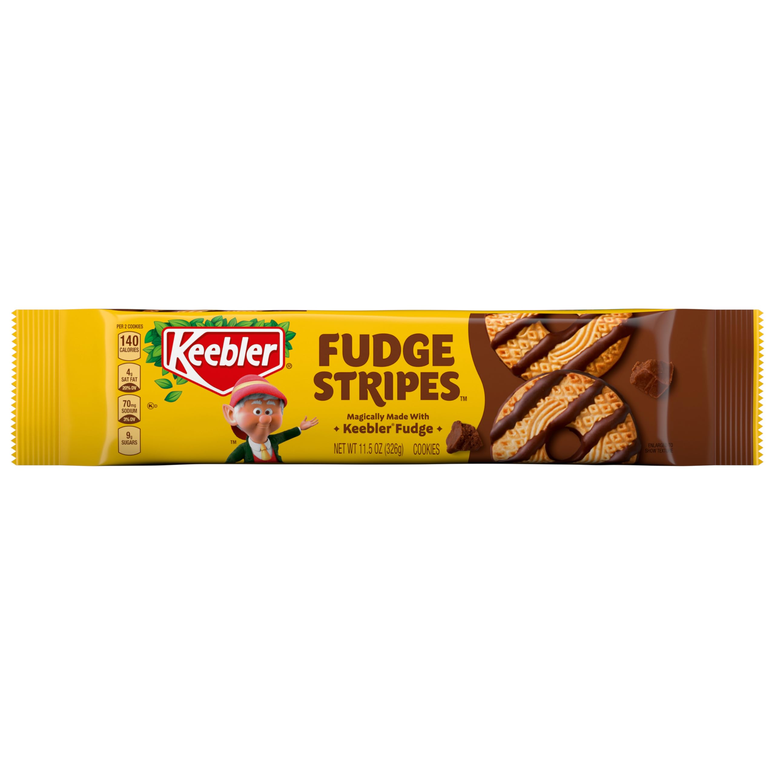 KeeblerFudge Stripes Cookies, Original, 11.5oz