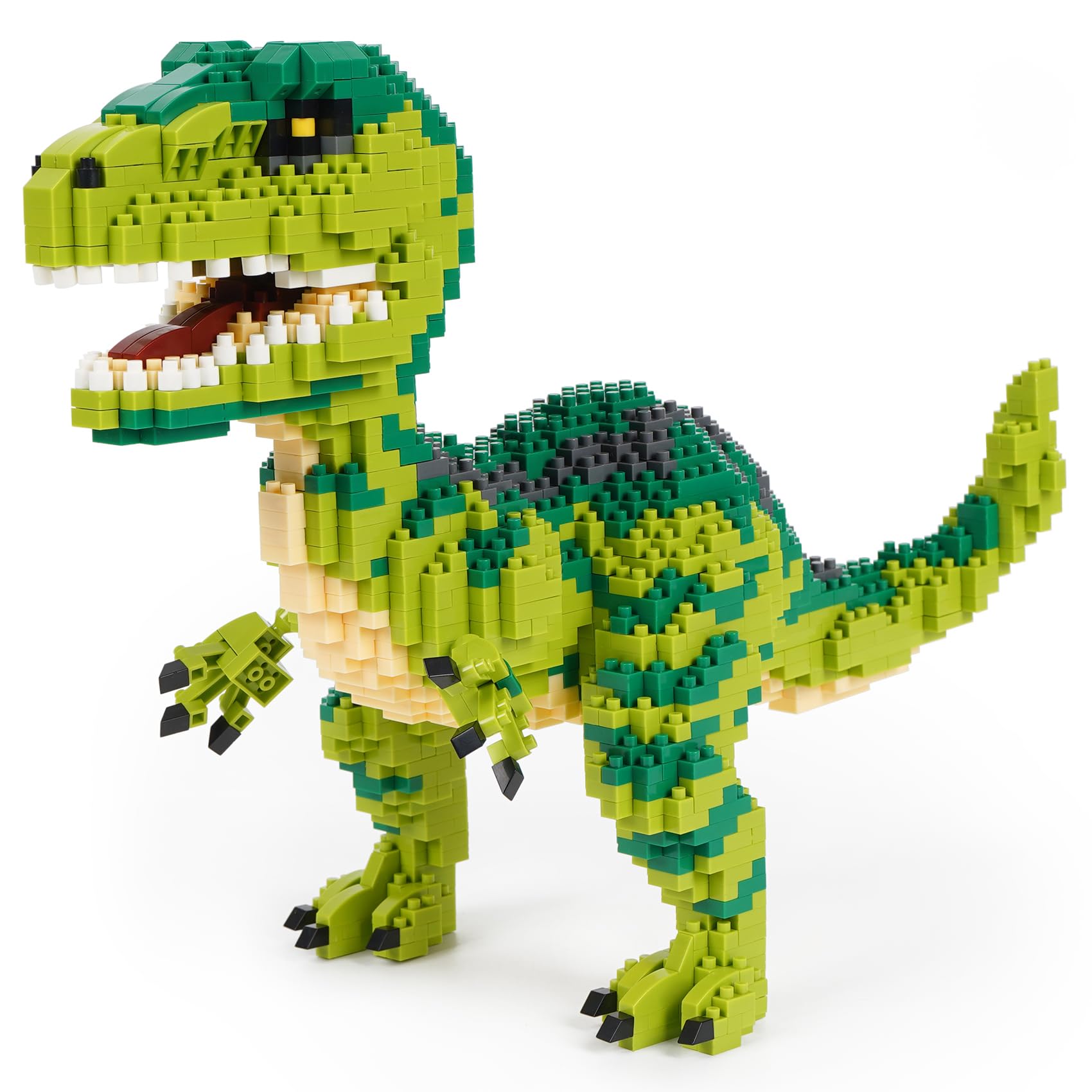 Building Block Dinosaur Model Micro Mini Blocks Dinosaur Building Kit Gifts for Kids and Adult (Velociraptor)