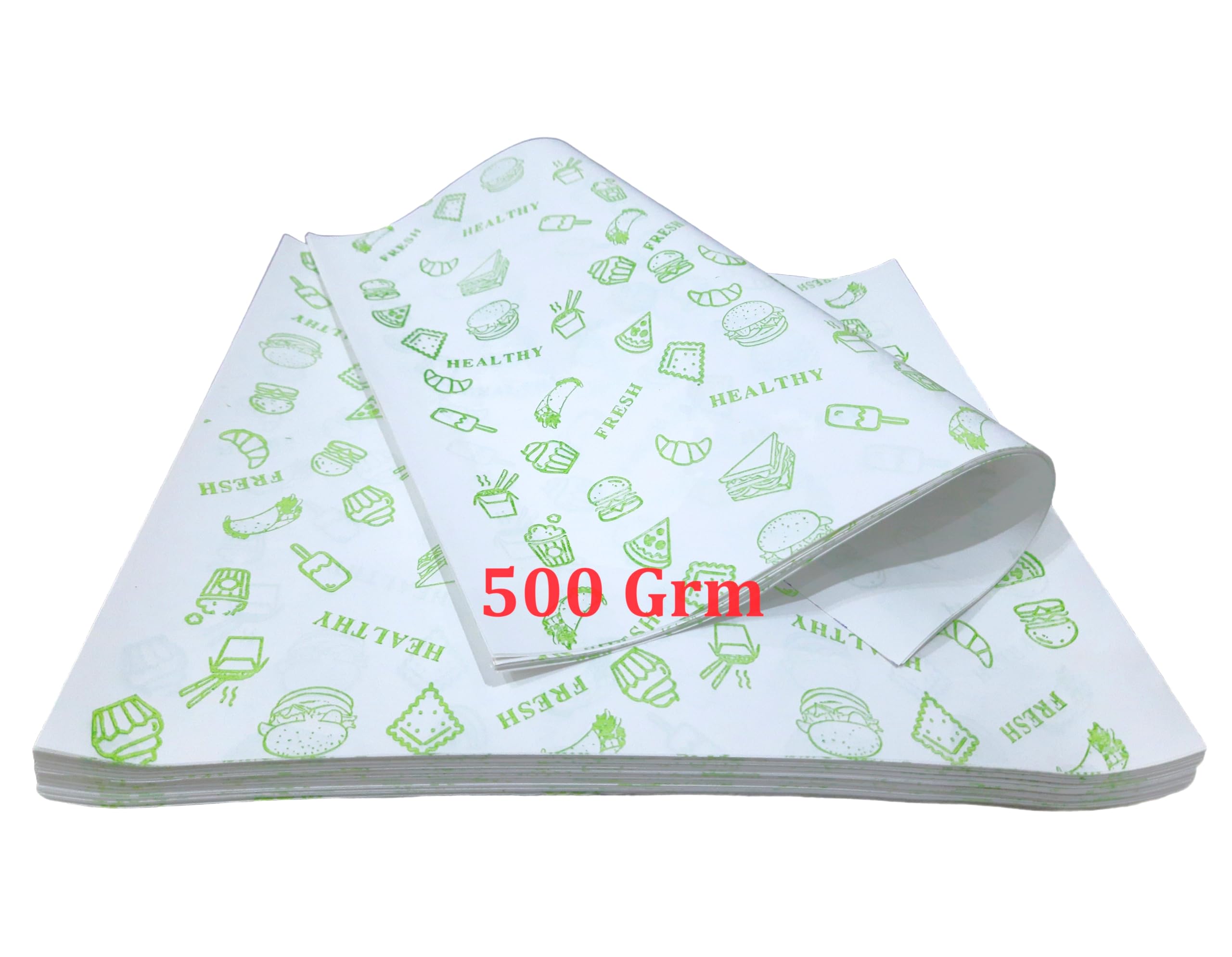 0.5 Kg Food Wrapping Paper Sheets (135 Sheets, 11"x11" Inch): Ideal for Roti, Burgers, Sandwiches, Spring Rolls, Tiffin and Lunch Box Packing. Non-Stick Parchment Paper for Baking (500 GRM) (B0D3L374YR) Amazon Price History, Amazon Price Tracker