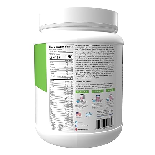 Miniatura 2 de Nutritio - Fresa Lean1, 15 tina de servir, reemplazo de comida para quemar grasa n53