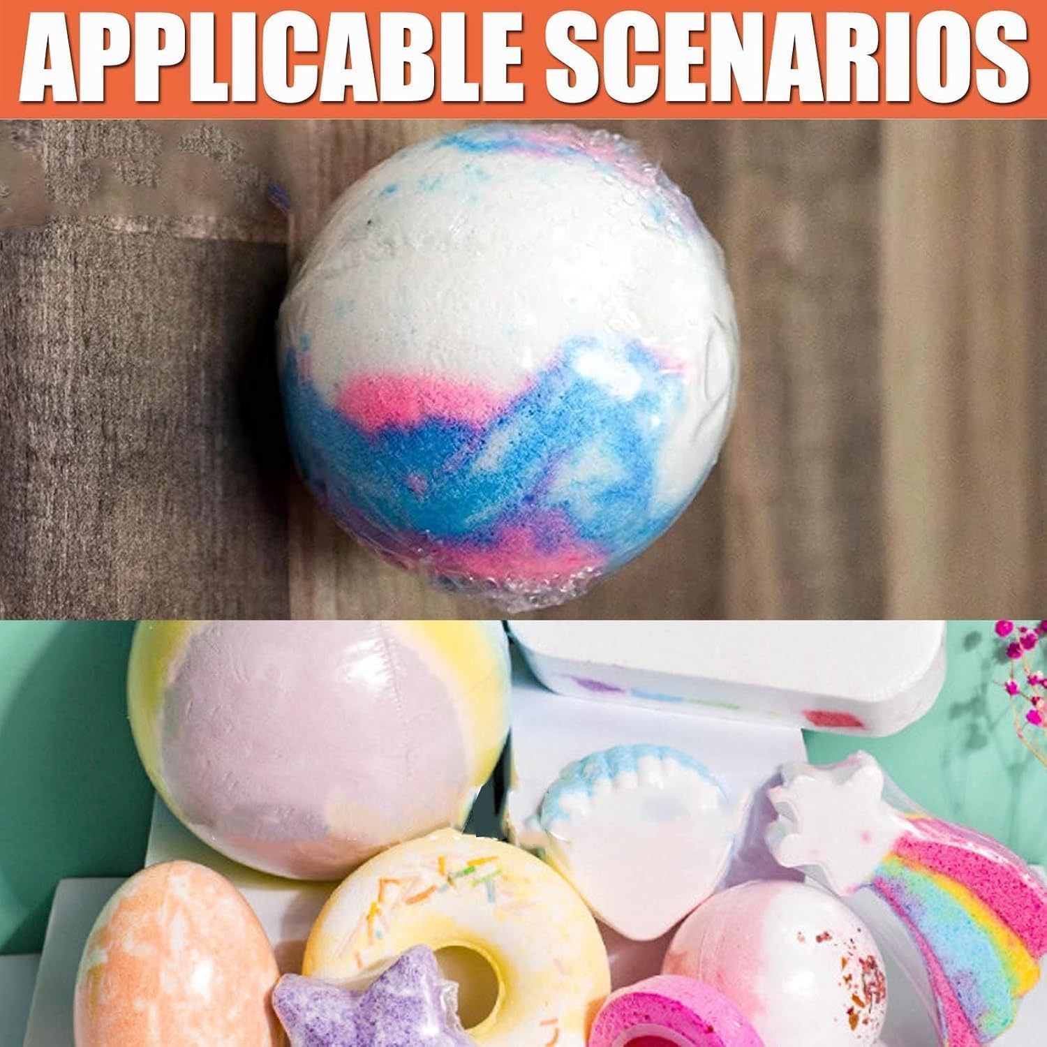 Scelleuse manuelle de film plastique bombes de bain, scelleuse thermique compacte, largeur de scellage de 500 mm, lemballage du sel et les loisirs créatifs, facile à utiliser