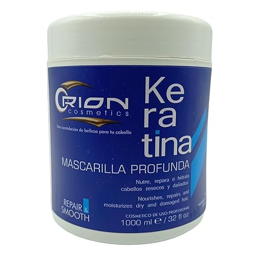 Mascarilla profunda de queratina - nutre - repara - hidrata - suaviza - fortalece - brilla - 32oz