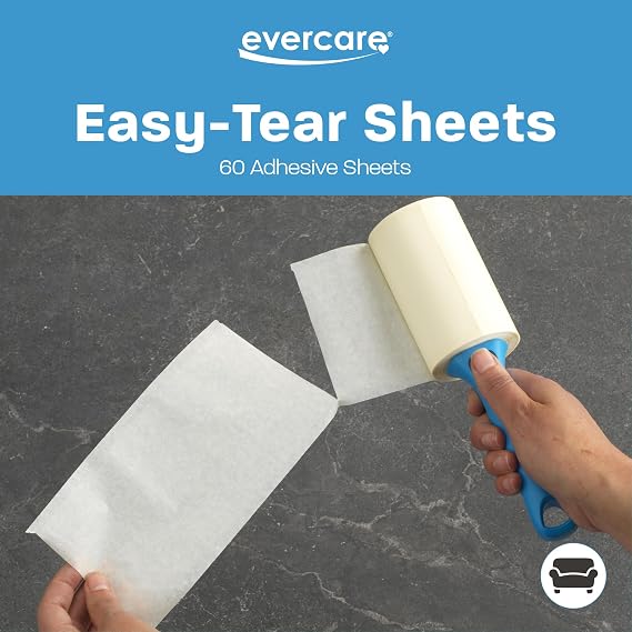 Evercare Garment Lint Roller Extreme Stick Refill - 60 Sheets