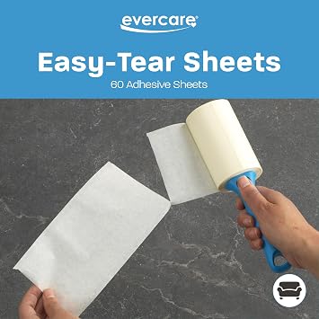 Evercare Garment Lint Roller Extreme Stick Refill - 60 Sheets