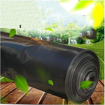 Image AMZPG Multifunction Pond Liner Waterfall Tear Resistant For Outdoor Easy Install PE Plastic Weatherproof Garden Supply Fountain (Color : Black, Size : 10x10m/32.8x32.8ft)
