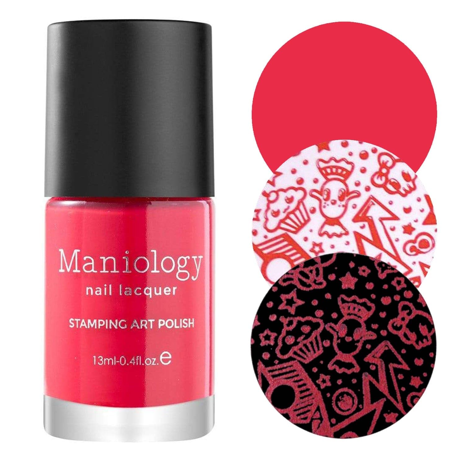 Maniology Pink Petals Stamping Polish Collection (Blossom (B466), Pumps (B463), Quasar (B159))