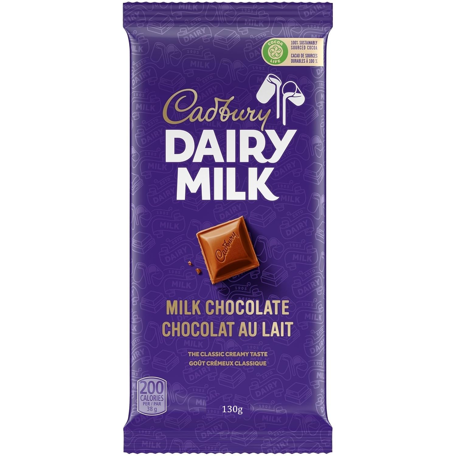 Cadbury Dairy Milk Chocolate Bar, Smooth & Creamy, 180 g (Pack of 1)