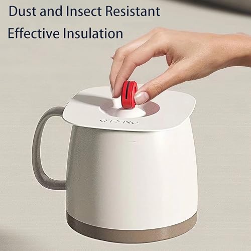 Miniatura 7 de Tapas de silicona para tazas, a prueba de polvo y universales, tapas de silicona de seguridad de grado alimenticio para tazas de menos de 3.54