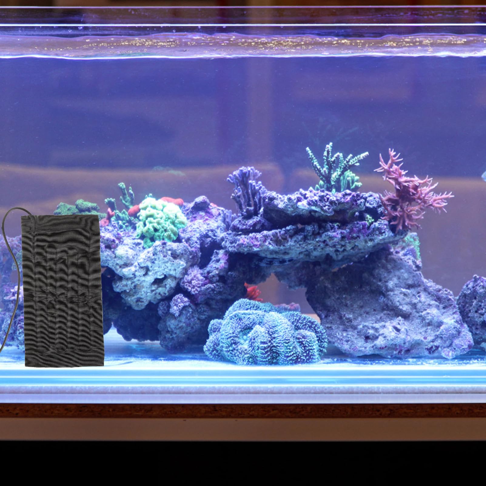 BESPORTBLE 4 Stück Makramee-Pflanzenaufhänger Pflanzmatte Kühlung Aquarium Wärmer Tank gewächshaus heizmatte Pflanzenheizmatte Pflanzenzuchtmatte Wärmematte verstellbare Heizmatte Stoff Black