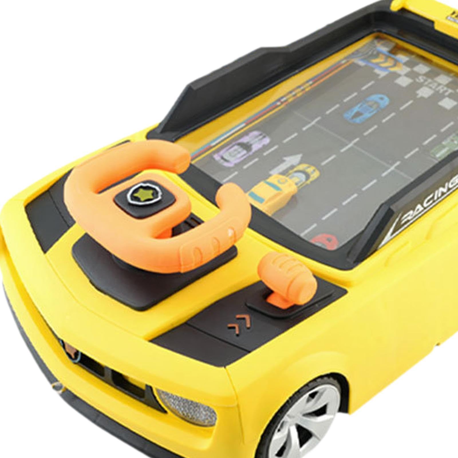 Volante Giocattolo, Volante Simulato, Giocattolo Educativo, Auto Musicale per Bambini di 3 Anni, Regalo di Compleanno, Giallo, Taglia unica