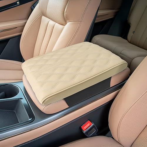 Miniatura 9 de Funda para consola central de automóvil, alfombrilla de caja para reposabrazos, de cuero de espuma viscoelástica, cojín de reposabrazos para SUV,