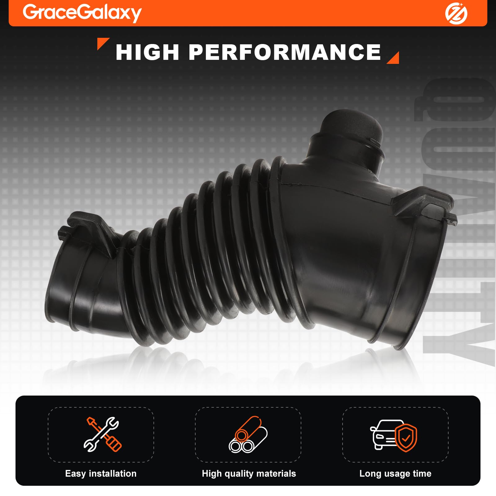GraceGalaxy Tubo di aspirazione dell'aria per CR-V 2.2 Diesel 2010-2012 17228-RFW-G02 17228-RFW-G01, 17228RFWG01