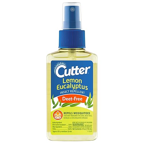 Cutter Lemon Eucalyptus Insect Repellent 4 Ounces, DEET-Free Pump Spray