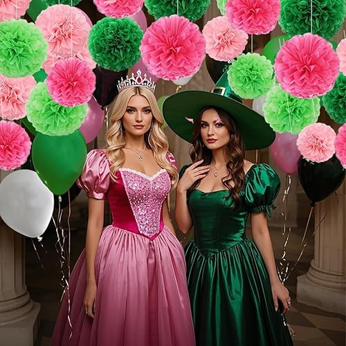 Miniatura 8 de Pompones de papel dorado y negro 10 pulgadas 12 pulgadas decoración de pompones de seda para colgar fiestas juego de 12 piezas