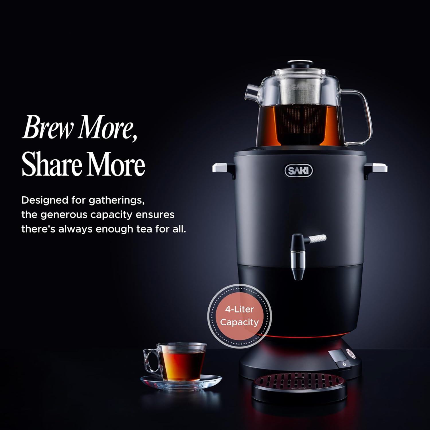 SAKI Chaiovar Electric Samovar 4L Tea Maker