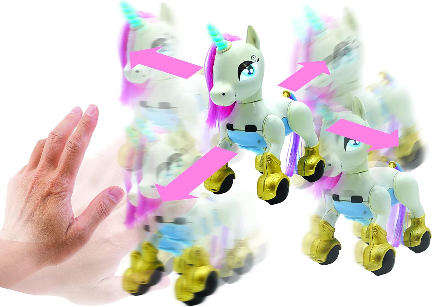 LEXiBOOK Power Unicorn®- My First Smart Unicorn to Train, programmable with Remote Control, Training and Gesture Control Function, Dance, Music, Light Effects, Rechargeable - UNI01 : Toys & Games