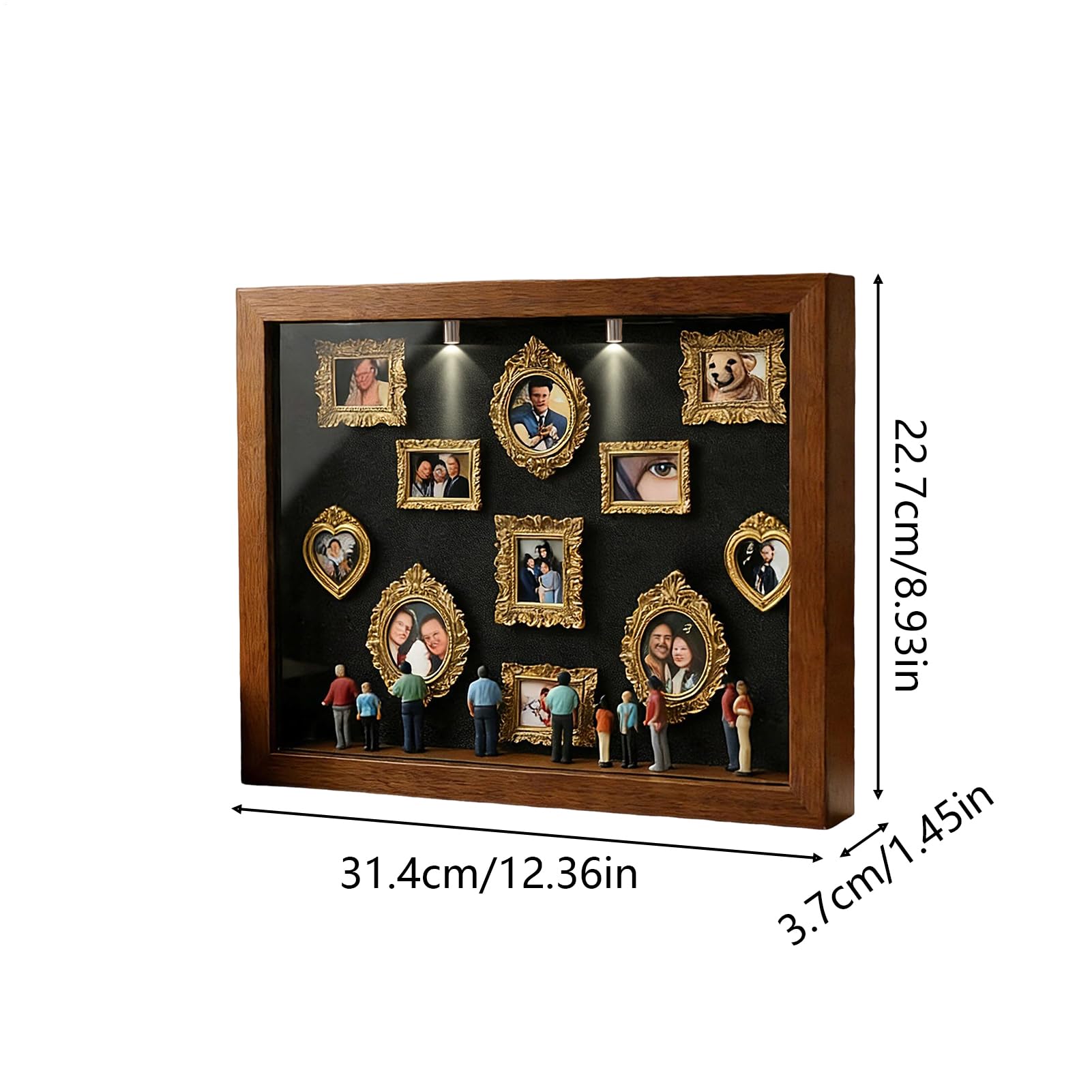 Mini scatola fai da te con sagomas museale, kit creativo per esporre i ricordi con mini cornici e figurine, regalo personalizzato per San Valentine, anniversario, compleanno e decorazione della casa