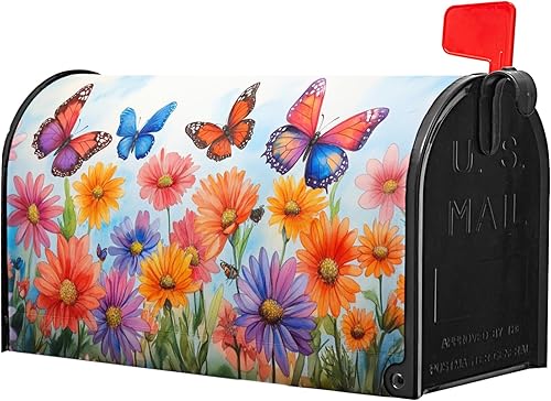 Miniatura 227 de Funda para buzón de águila calva con bandera estadounidense, tamaño estándar, 18 x 21 pulgadas, patriótica, impermeable, para buzón de correo