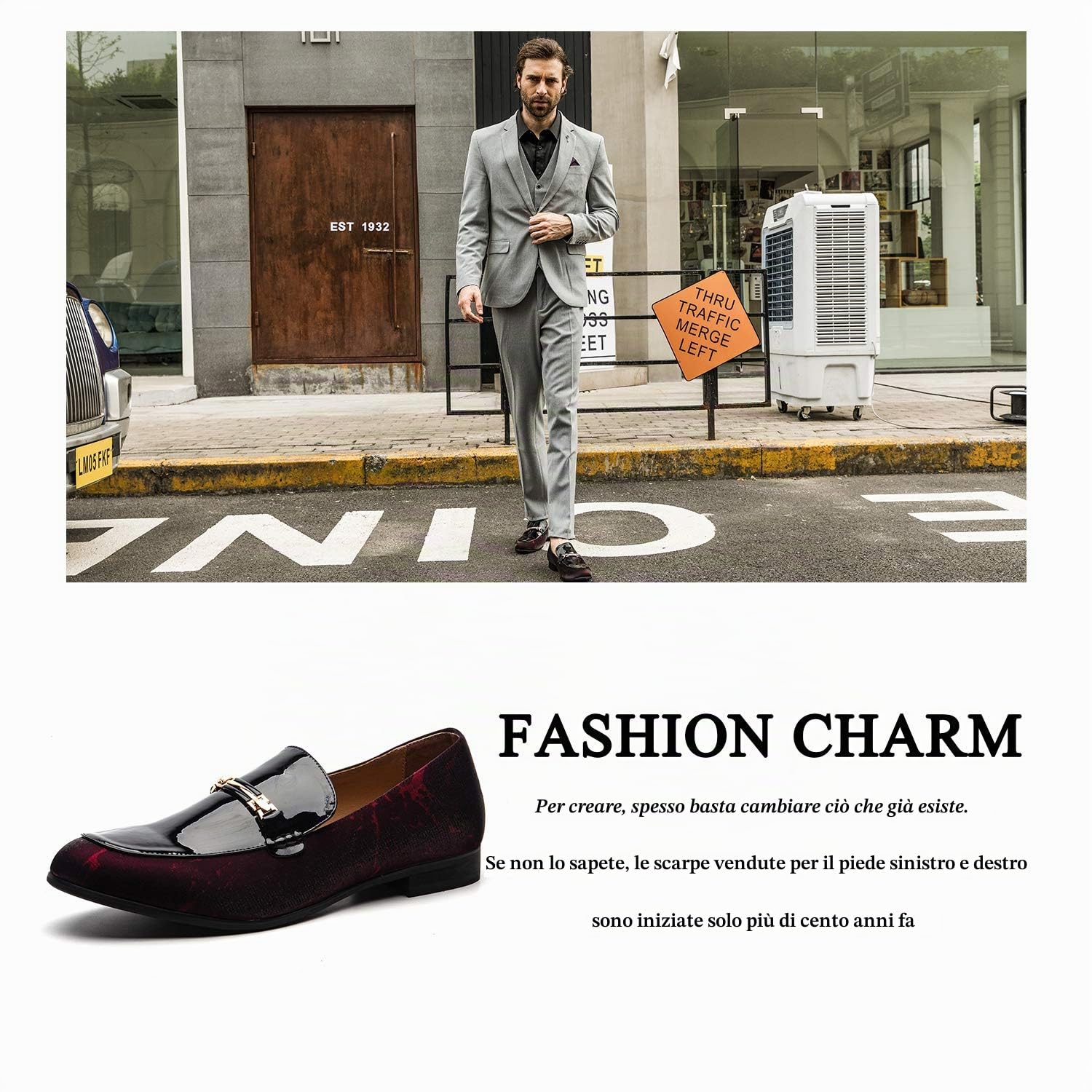 JITAI Scarpe Formali da Uomo Mocassini da Uomo Casual in Pelle da Scarpe Uomo Mocassini