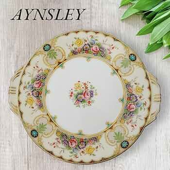 AYNSLEY ケーキ皿 Amazon.co.jp: AYNSLEY エインズレイ プレート アンティーク