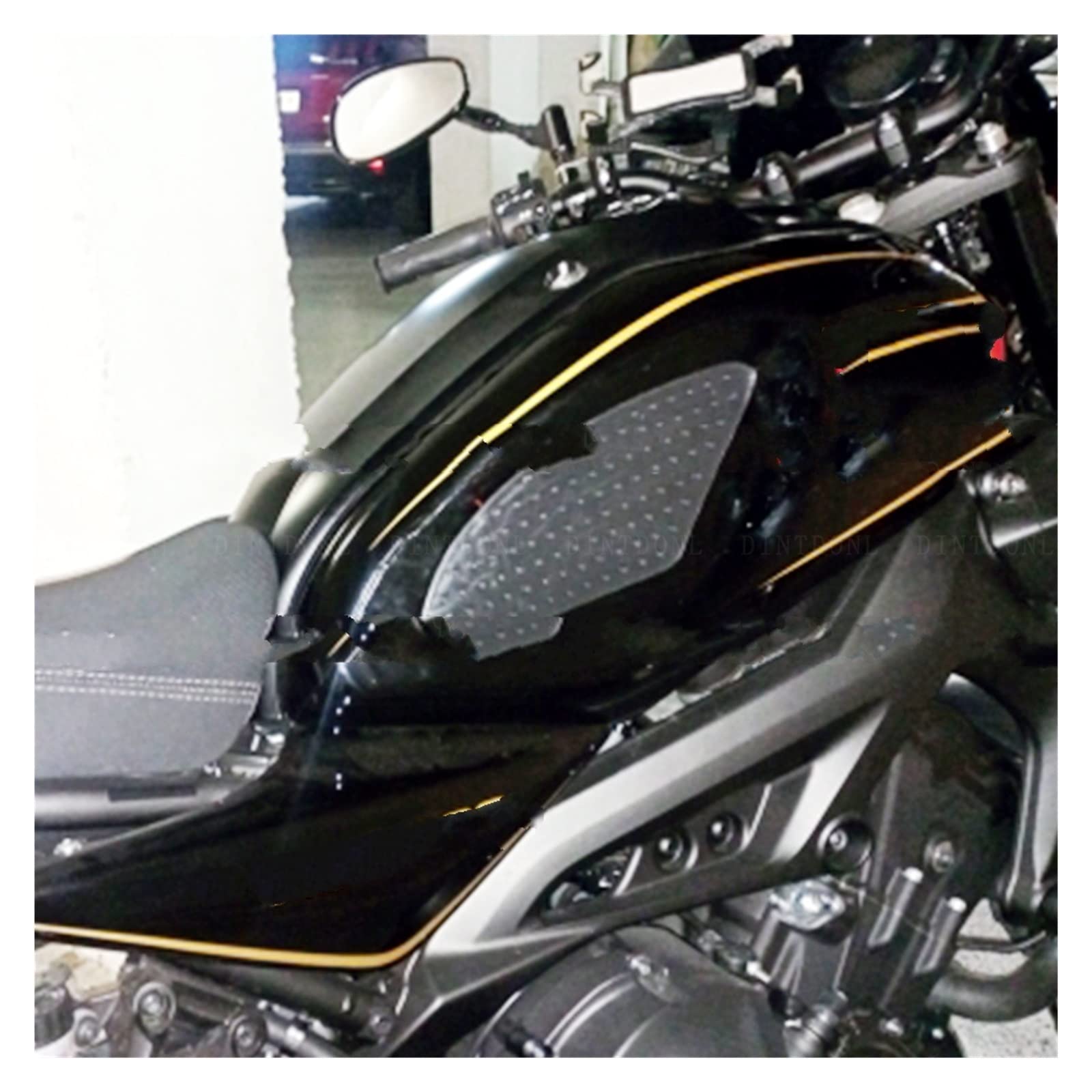 Protection De Réservoir Pour Yamaha XSR 700 2022-2023 - Autocollant Antidérapant En Caoutchouc Noir - 6
