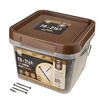 Vista 6 de Nuvo Iron - Caja de tornillos para cubierta de 8 x 3 pulgadas, 250 unidades, marrón