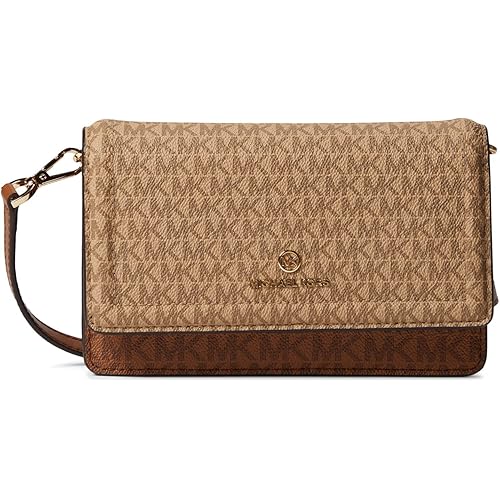 Michael Kors Jet Set Charm Small Phone Crossbody Camel Multi One Size