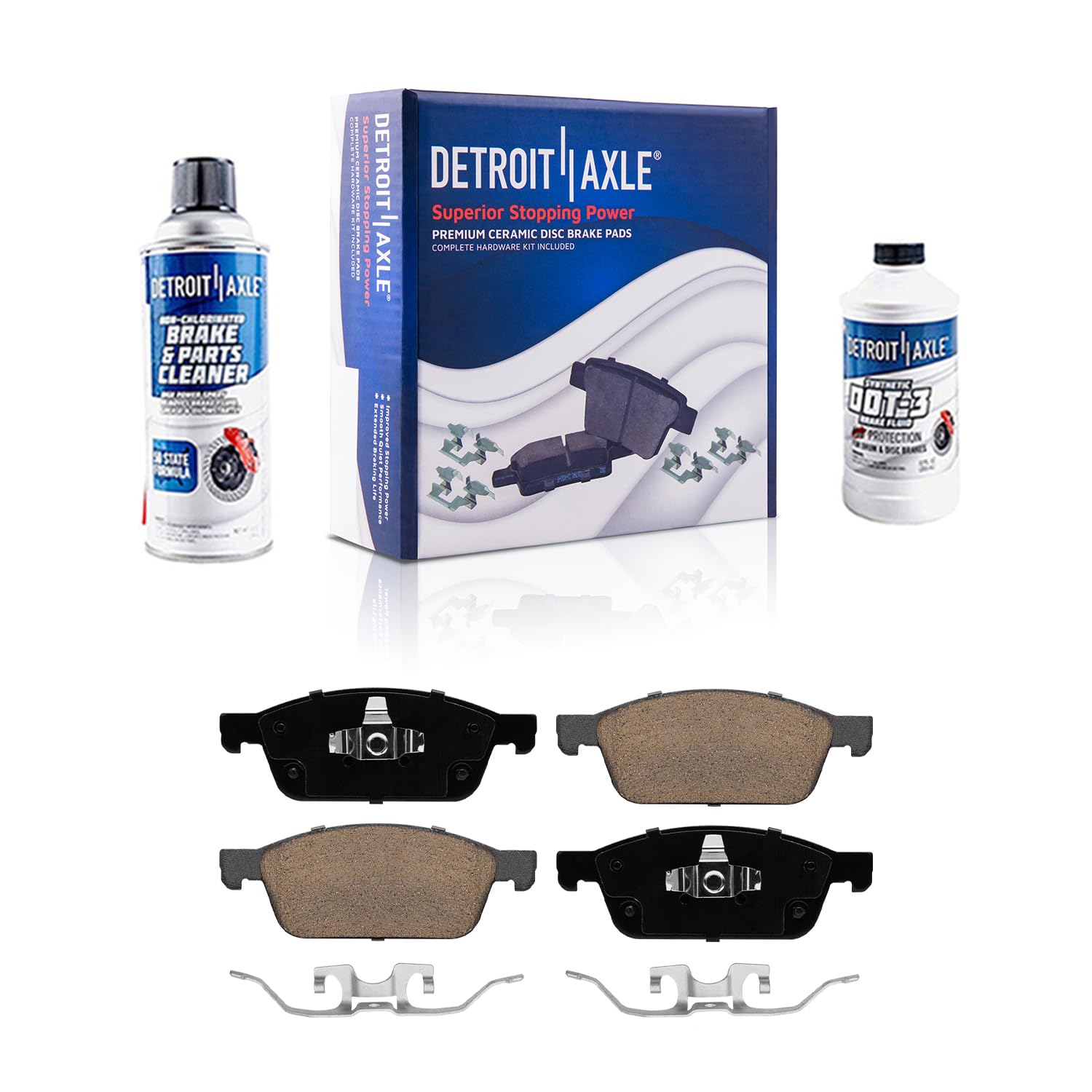 Detroit Axle - Front Brake Pads for Ford 2013-2017 Escape 2014-2023