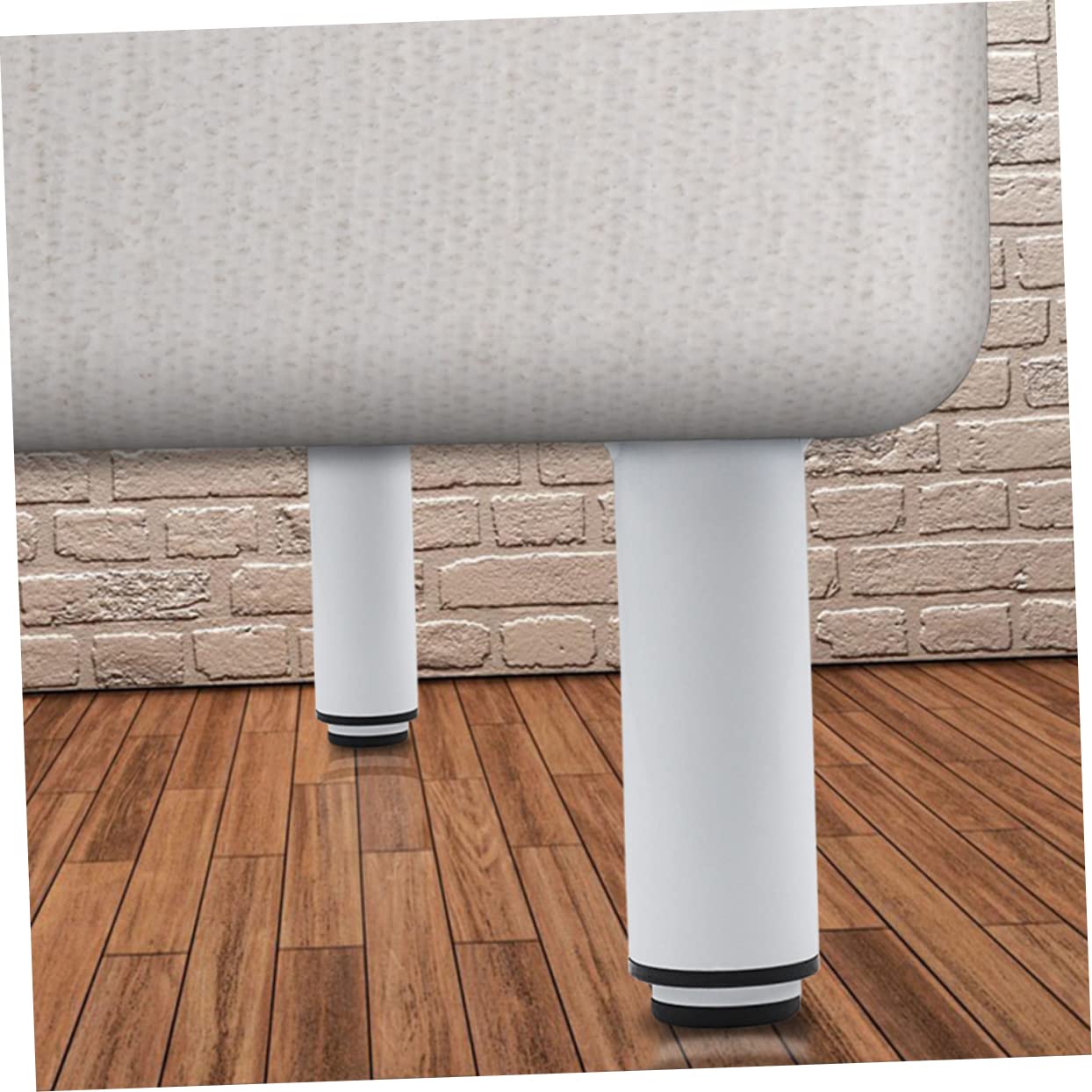 Hemobllo 4 Piezas Patas de Mueble Ajustables de Metal para Sofás y Gabinetes de Altura Regulable de Diseño Moderno y Elegante Acero Inoxidable