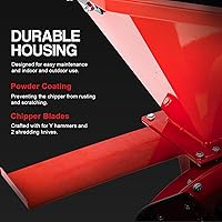 Vista 7 de G ReatCircleUSA Trituradora de madera Trituradora de madera resistente a gas 3 en 1, multifuncional, 3 pulgadas, diámetro máximo de madera