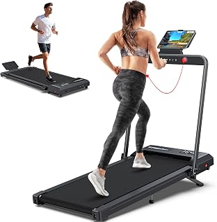 WELLFIT Treadmill with 12% Auto Incline & 10MPH - Commercial 4HP Brushless Quiet, Walking Pad Treadmill for Home, Heavy Duty 420lbs Capacity, Pulse Sensor, Bluetooth Player