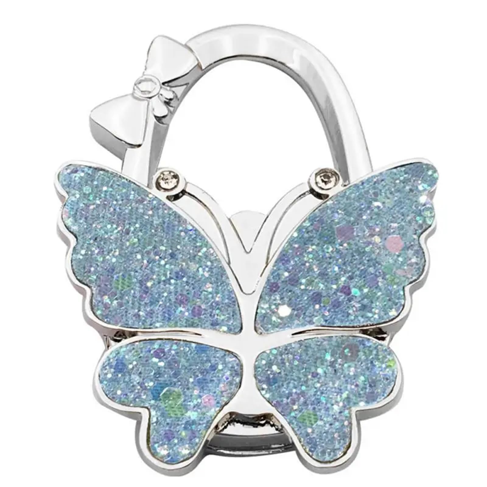 GHHZML Handbag Hooks for Tables Portable Foldable Butterfly Purse Bag Table Hook Holder for Handbag Hanger Home Decoration Desk(Color15)