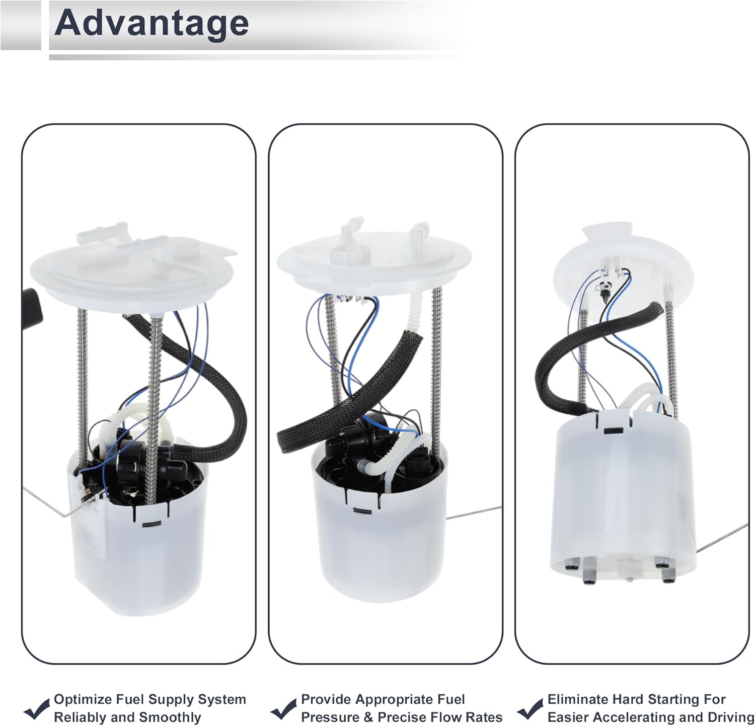 Electric Fuel Pump Assembly for Ford Escape 2010-2012 for Mercury Mariner 2010-2011 3.0L Fuel Filter Pump Module with Sending Unit No.AL8Z9H307B