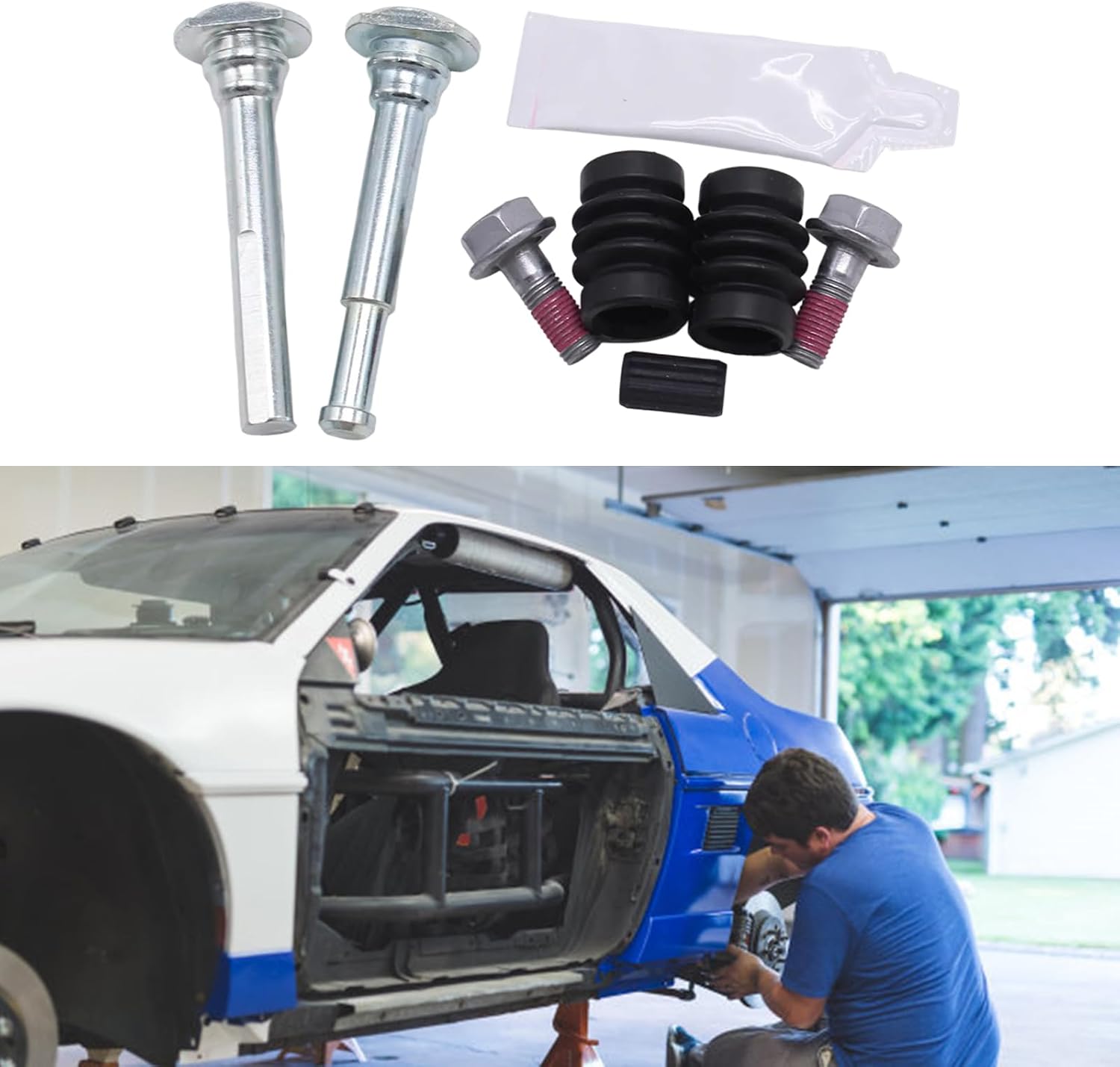 BCF1385J Automotive Replacement Rear Brake Caliper Guide Pins for Transit 2006-2014 Easy Installation Car Accessories Rear Caliper Pin Replacement