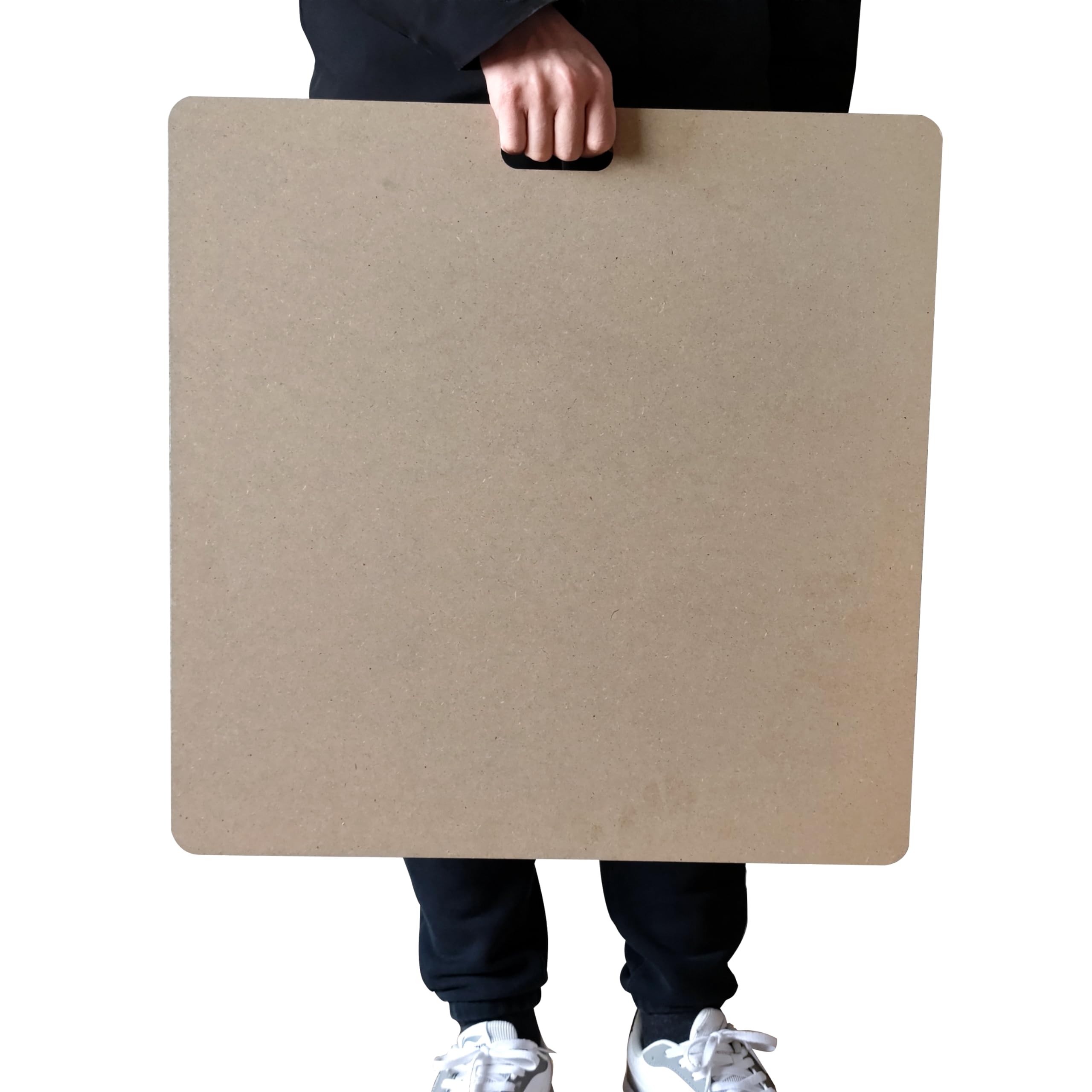 Clay Wedging Board with Built in Handle Portable Wooden Mat Clay Board for Clay Crafts Arts Making,Drafting Art (22 x 22 Inch, 1 PCS)