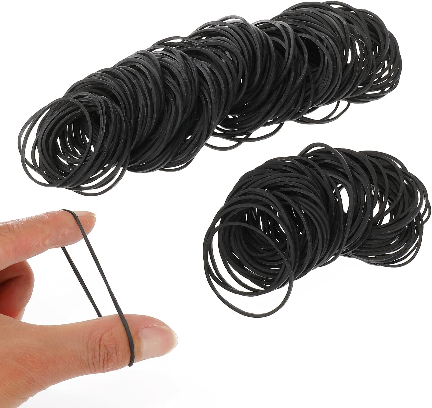Tattoo Rubber Bands,300PCS Black Rubber Loop Elastic Professional Silicone Rubber Tattoo Accessories for Tattoo Coil Machine Gun Tubes Needles Tip Supply (black)