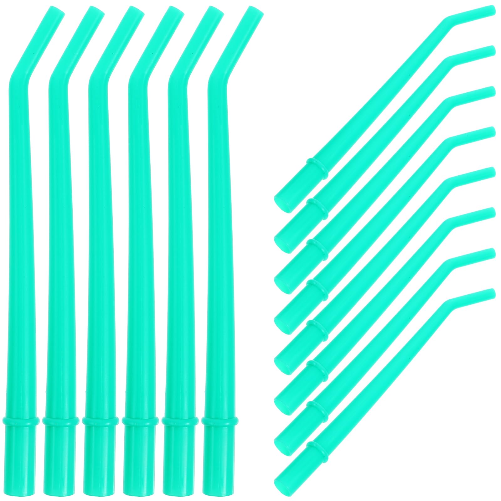 – Healifty 25PCS Disposable Dental Surgical Aspirator Suction Tubes Curved Tips Dental Saliva Ejector Tips (Green)