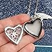 Ximimark 2 pcs Fashion Woman Jewelry Flying Heart Glow Locket with Rose Wings Magic Glow in the dark Jewelry Necklace