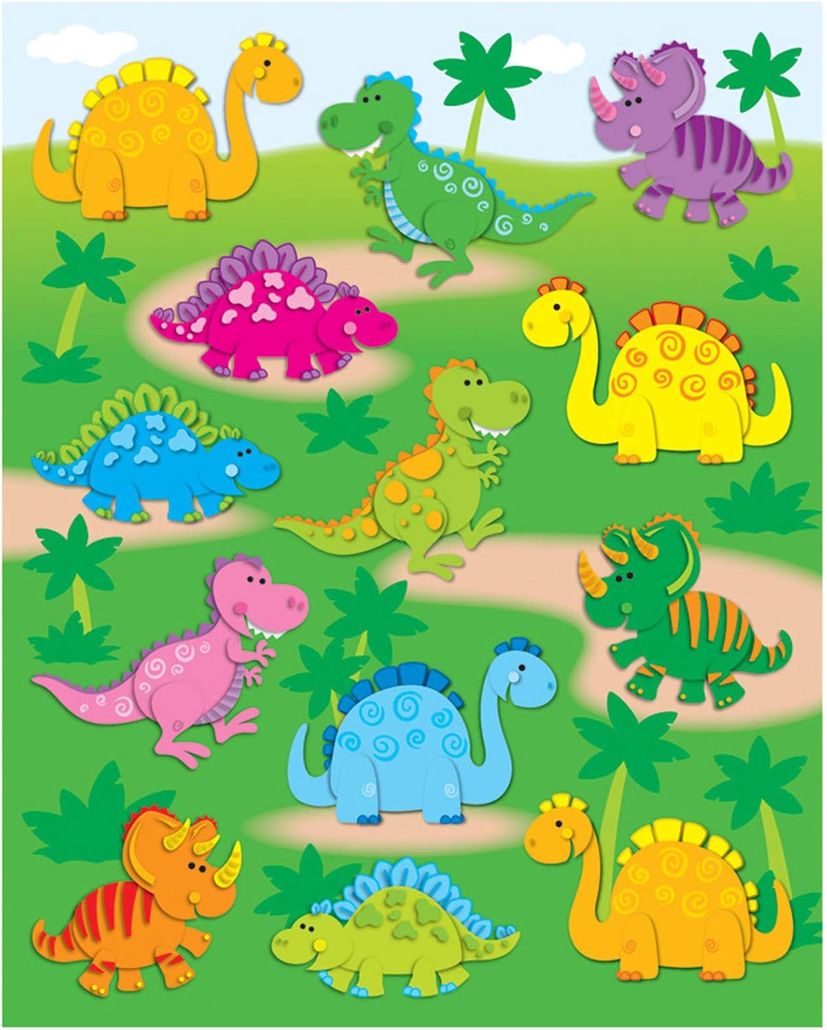 Carson Dellosa 78Piece Dinosaur Stickers for Kids