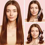 JAETON Small Flat Iron 0.7 Inch Mini Hair Straightener for Short Hair,Travel Flat Iron with Fast Heat Up,Dual Voltage Small Straightener for Bangs,Pixie Cut,Beard | 30S Heat-up,Dual Voltage,for Short Hair,Bangs, pixie cut,beard