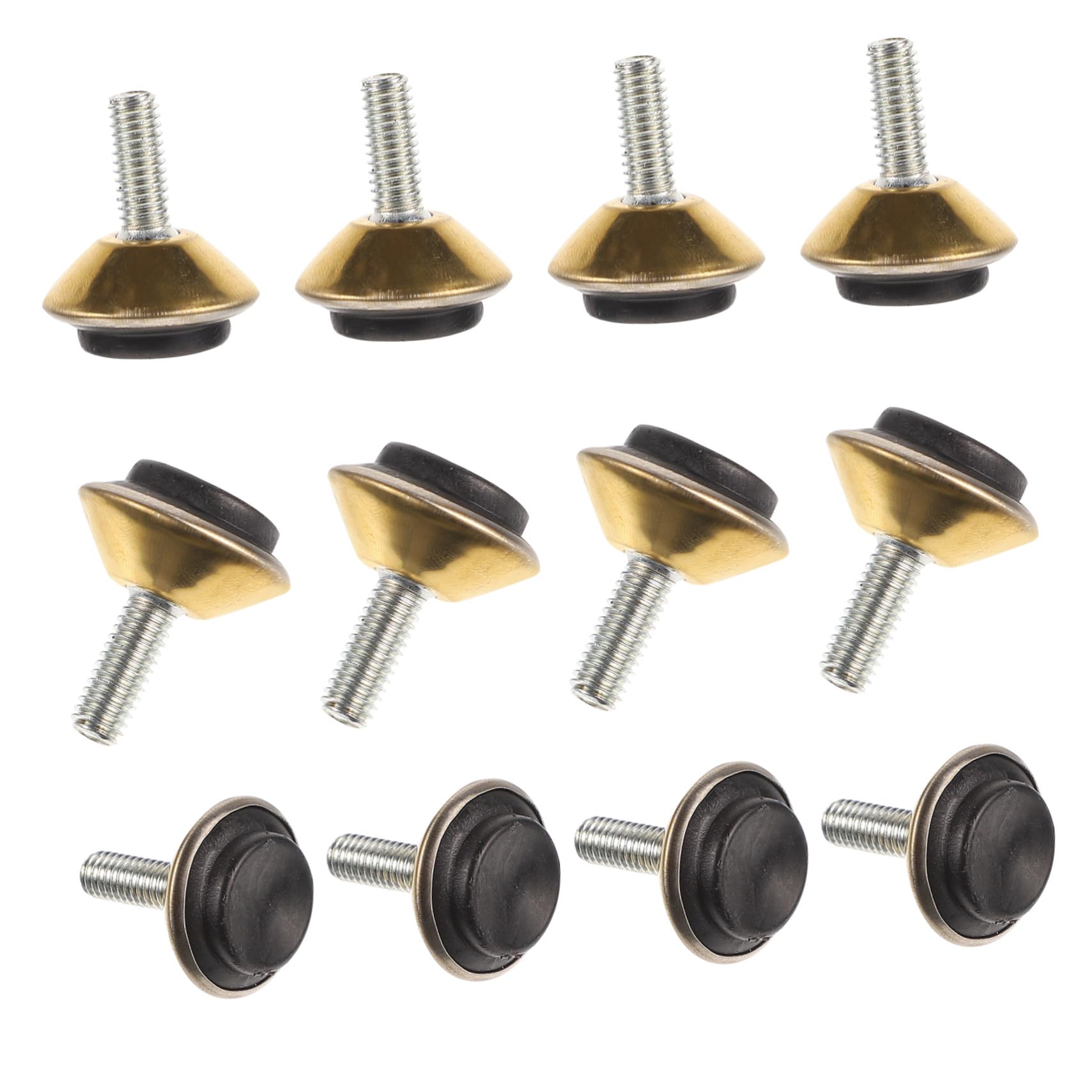 Niveladores para muebles de metal dorado perfectos para estabilizar mesas de comedor