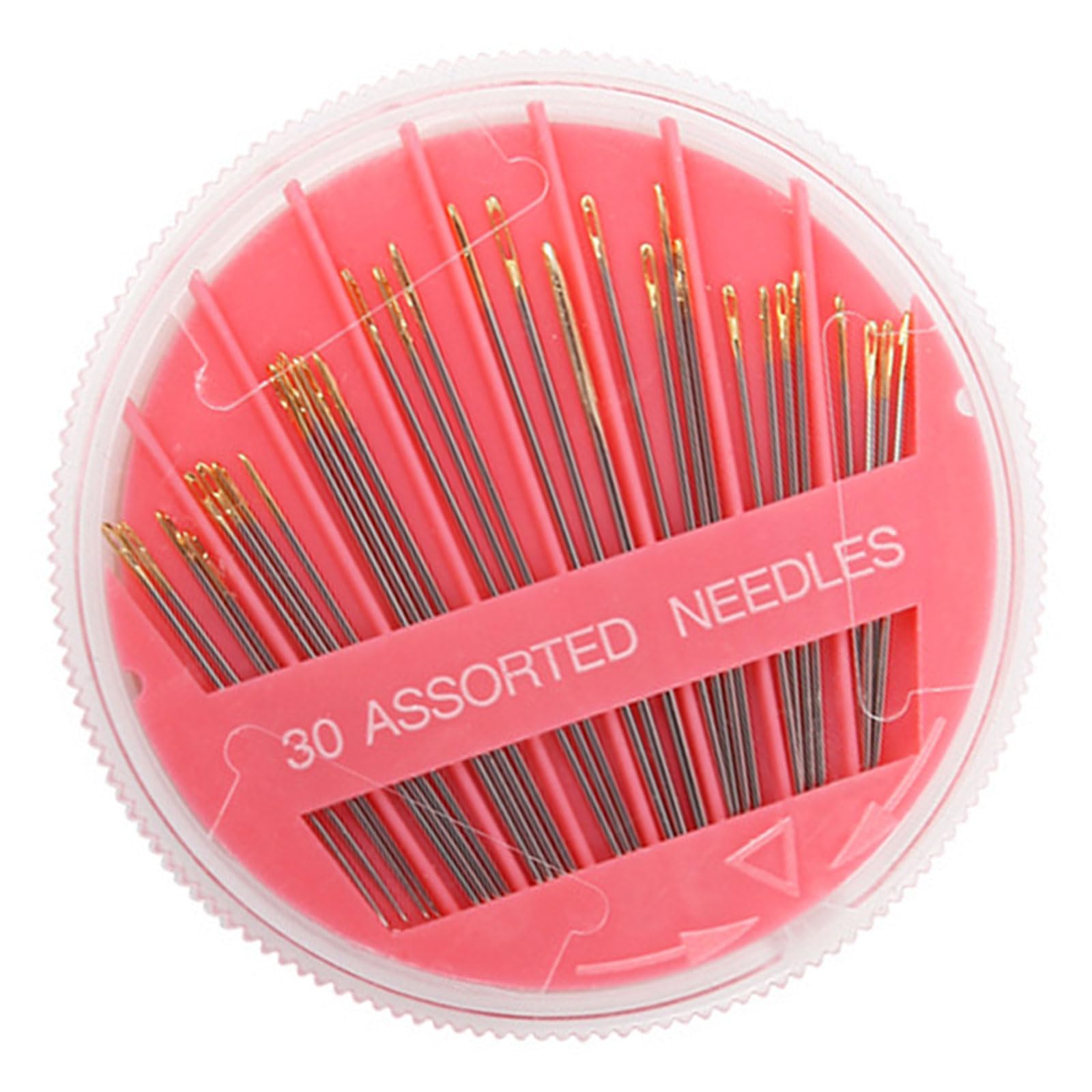 Professional Round Disk Needle Organizers Holds 30Pcs Alloy Needle for Tailoring Quilting and Repairs Portable Sewing Storage