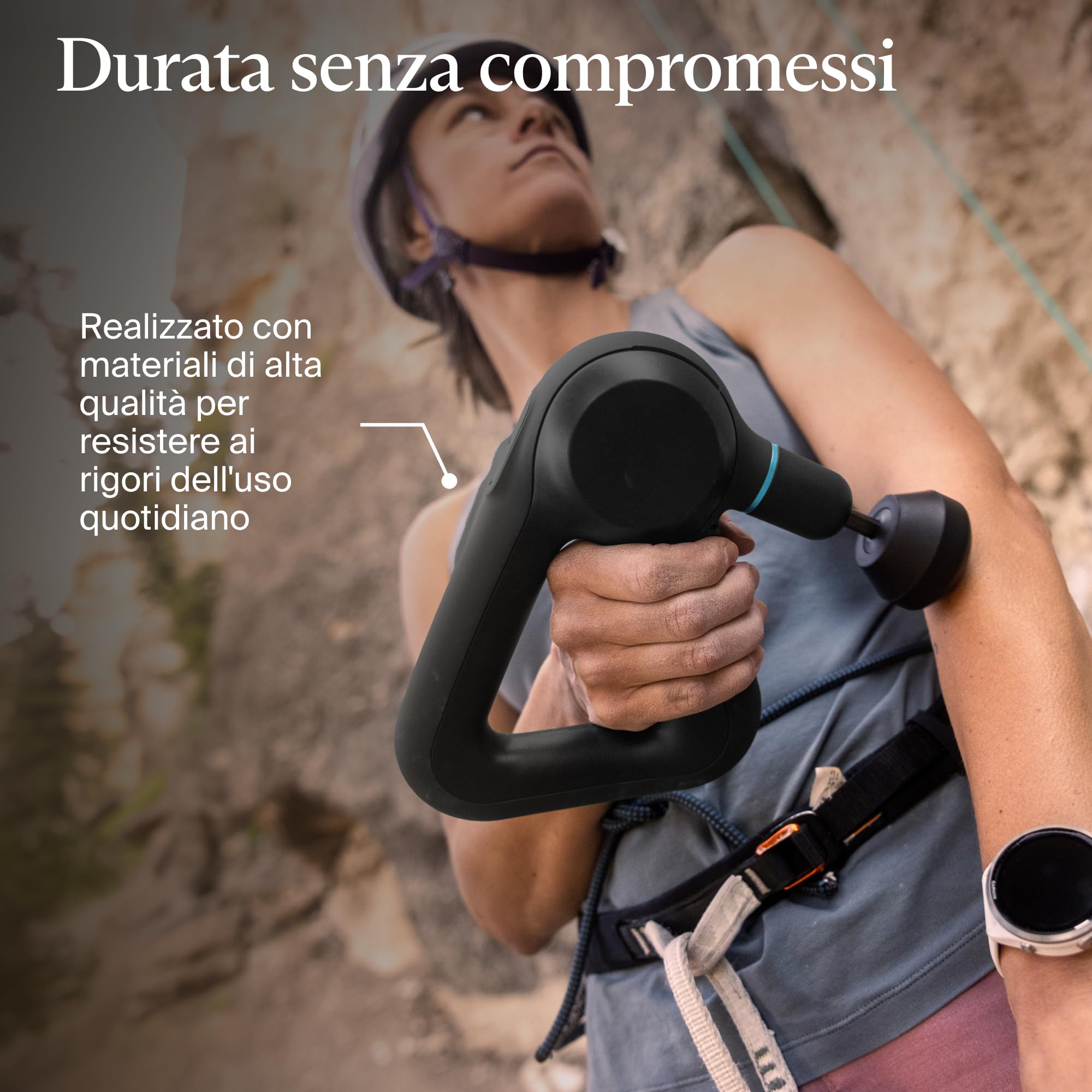 TheraGun Prime - Pistola Massaggiante Elettrica Portatile - Massaggio a Percussione con App Intelligente e Bluetooth - Dispositivo per Terapia Muscolare Profonda con Tecnologia QuietForce, 5ª Gen