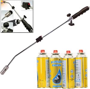 Trendi Baguette anti-mauvaises herbes butane, chalumeau de jardin, jardin, extérieur, mariage, mousse, bonbon (boite + 4 boîtes)