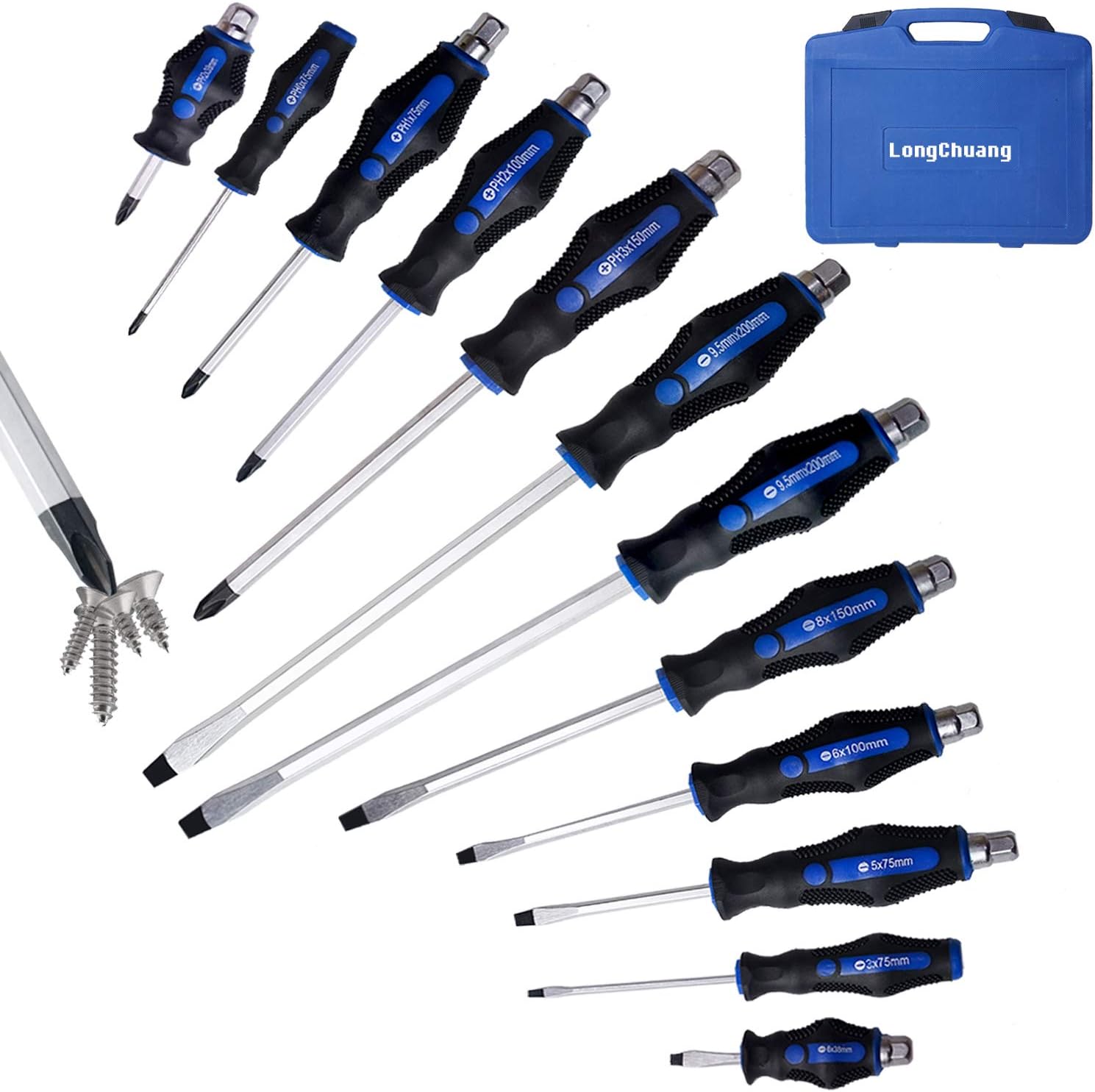 12 pcs Magnetic Screwdriver Set,Security Tamper Proof Professional ...