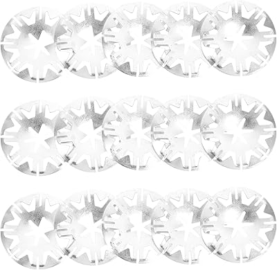 VICASKY Metal Washers Washers Kit Internal Tooth 100pcs Iron Locking Washer Assortment Kit Push On Clips Fasteners Quick Locking Metal Metal Body Body Kit