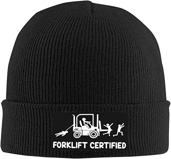 Forklift Certified Beanie Hat Winter Warm Skull Beanie for Men Women